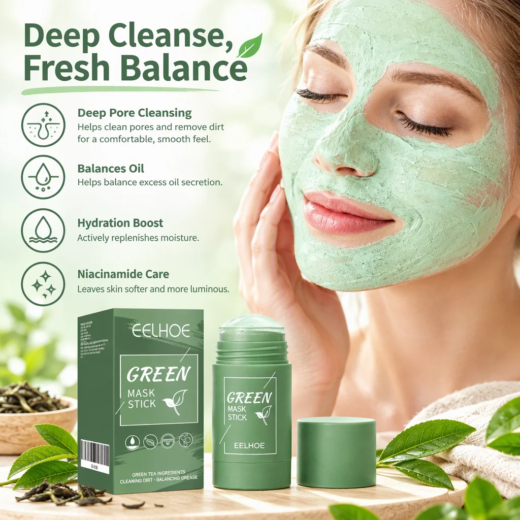มาสก์หน้าแบบแท่ง กลิ่นชาเขียว  - Green Tea Cleansing Clay Mask บทวิจารณ์และราคา