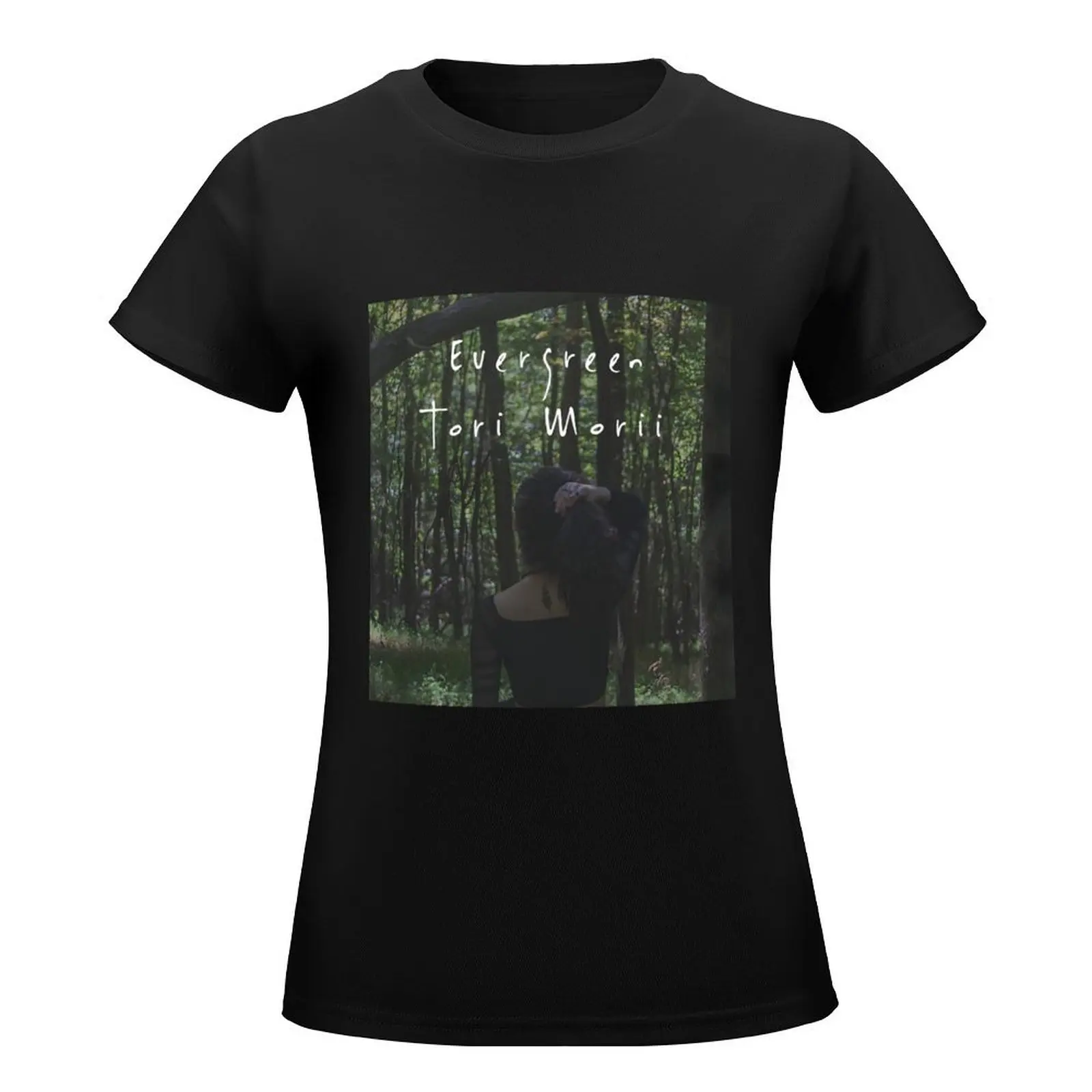 Tori Morii Evergreen album art T-Shirt summer tops funny summer top lady clothes Women's t-shirt