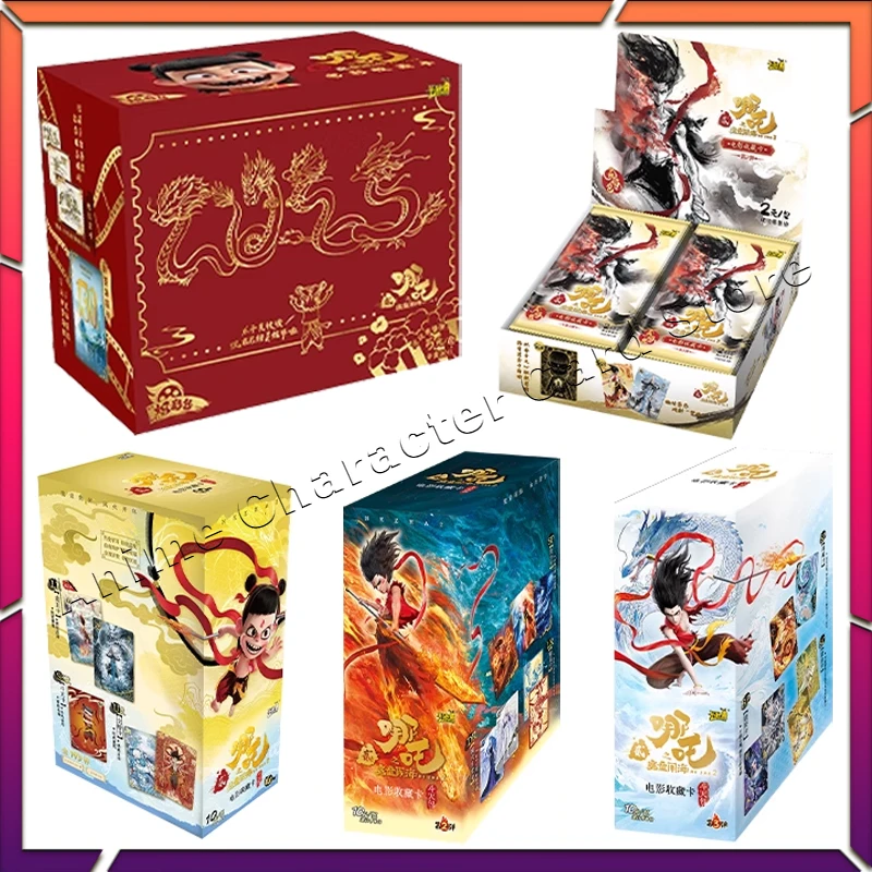 

Original KAYOU Nezha Anime Movie Collection Card Chinese Style Devil Boy Conquers The Dragon King Cards Children Gifts