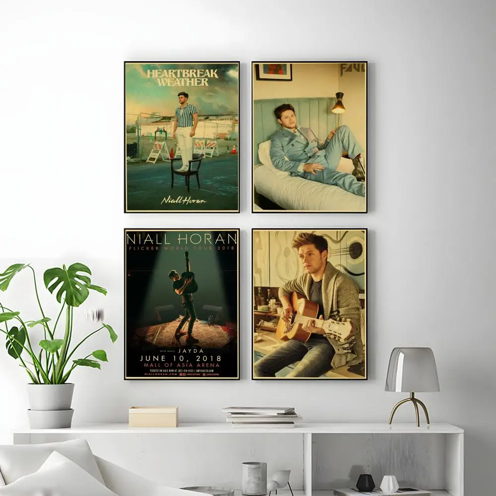 N-Niall H-Horan One Direction Poster HD Versatile Waterproof Wall Decor Self Adhesive Perfect for Any Room & Ideal Gift