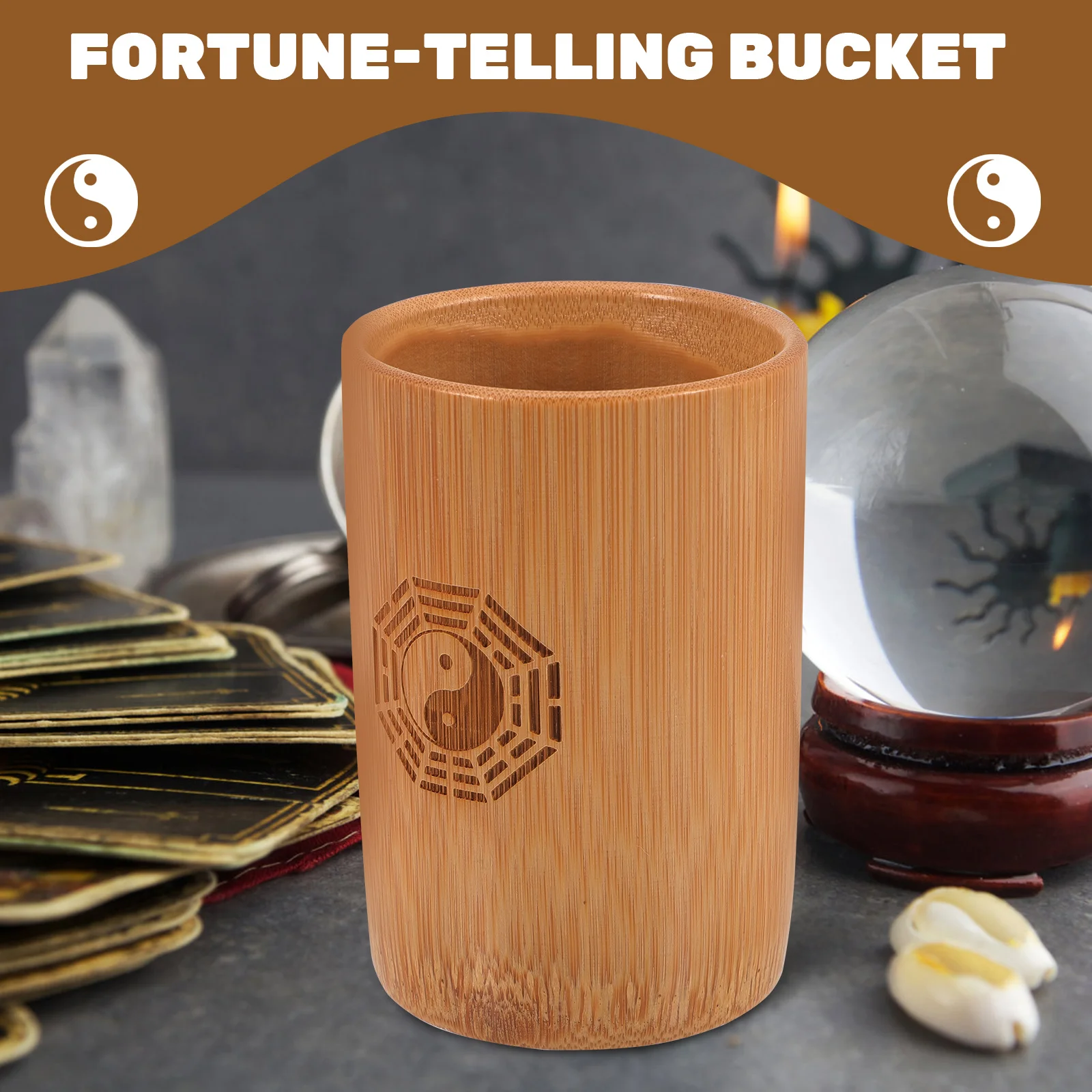 Charm I Ching Divination Bamboo Tube Fortune Telling Game Fortune-telling