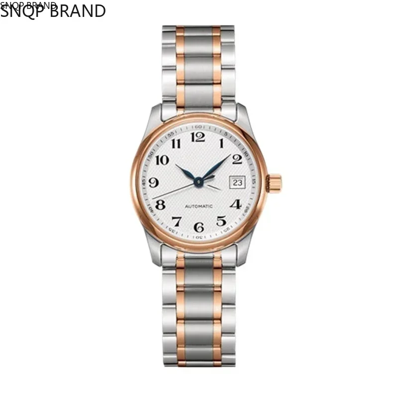 Reloj de cuarzo Master nuevo de lujo para mujer, Reloj de acero con esfera blanca, Reloj para Hombre