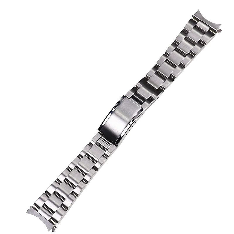 19mm Sub Style Hollow Curved End Silver Steel Watch Band For 5 Snxs73k1 Snxs75 Snxs77 Snxs79k1 Snx79j1 Bracelet Strap Mods