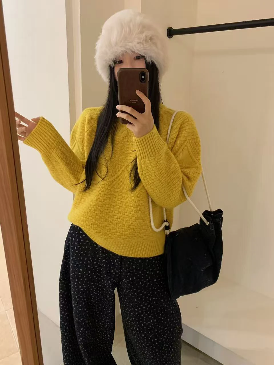 

Comfortable round Ne Knitted Sweater Women's Autumn Winter Cable Knit Slimming Simple Sli Versatile Long Sve Top