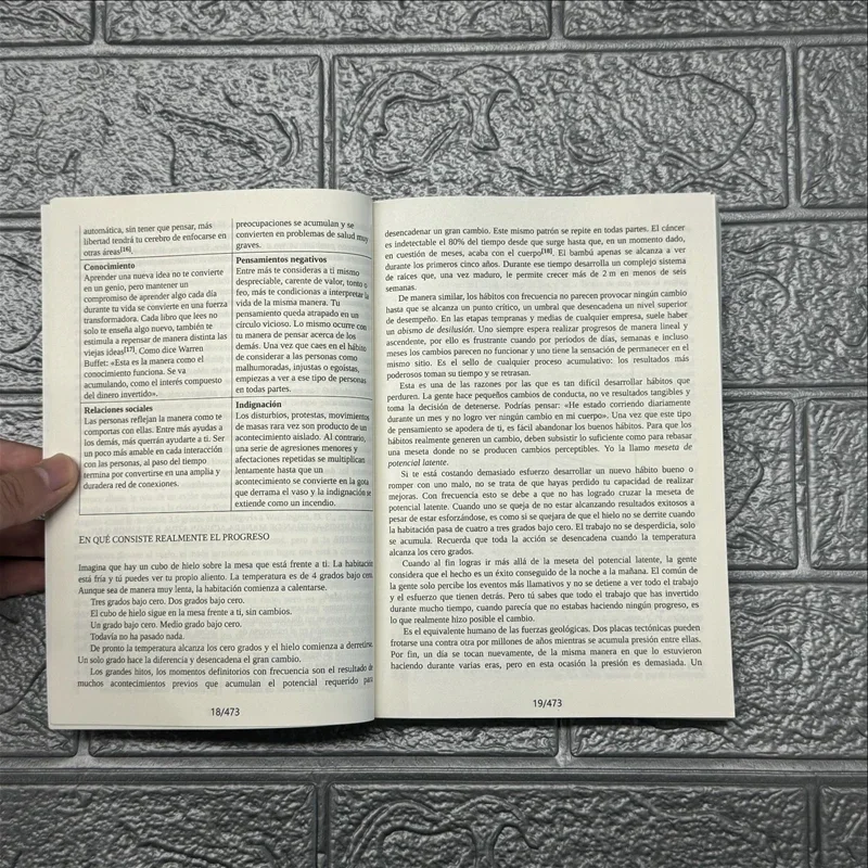 Imagem -05 - Hábitos Atômicos do Espanhol Construir Boas Palavras Levar a Peças Pequenas Peças Pequenas James Clear Self-improvement Book