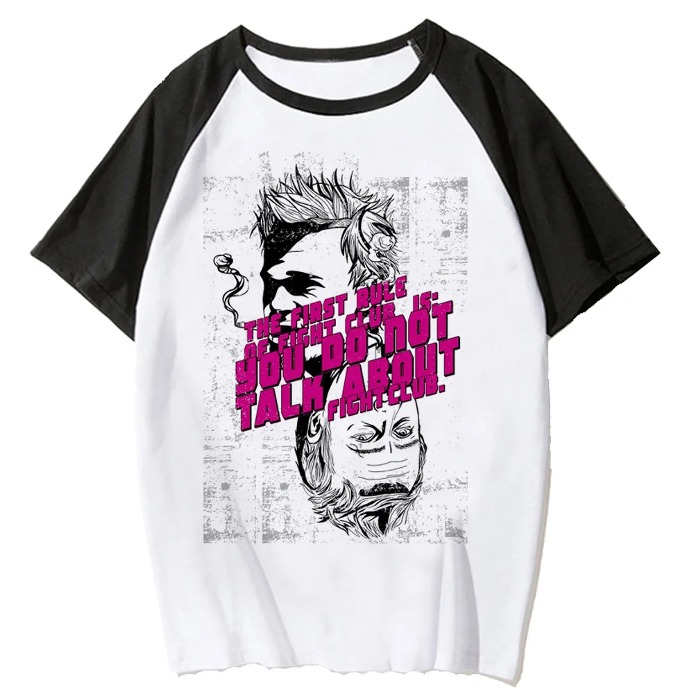 Fight Club T-Shirt para Mulheres, Comic T Shirt, Girl manga Vestuário, Y2K