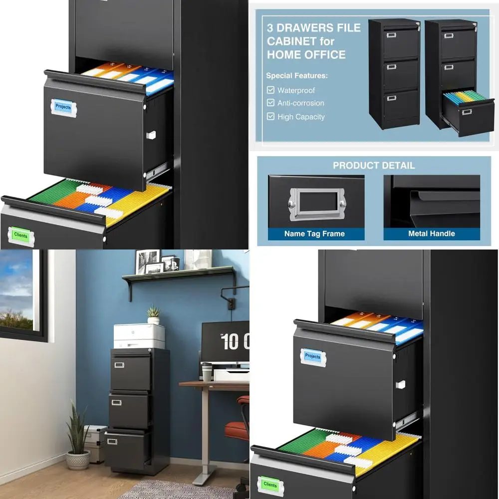Secure 3-Drawer Met…