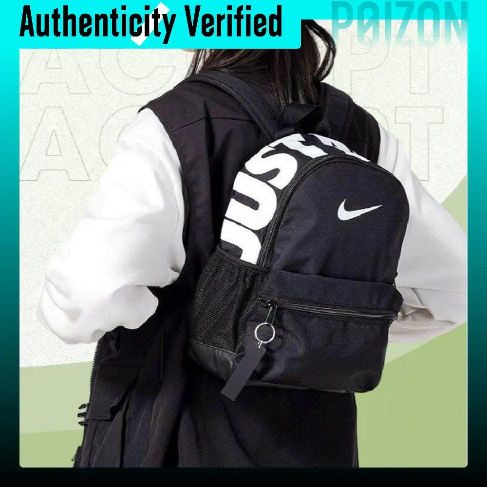 Mochila Nike Brasilia Fabric Mediana para Niños Negra DR6091-010