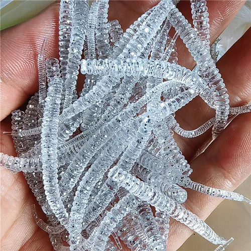 Imagen 2 del producto SWOLFY 10 Uds Mini señuelo de pesca de gusano suave 0,3g 0,45g Jerkbait Fish AJING señuelo suave Rockfish Swimbaits Jig señuelo aparejos de pesca