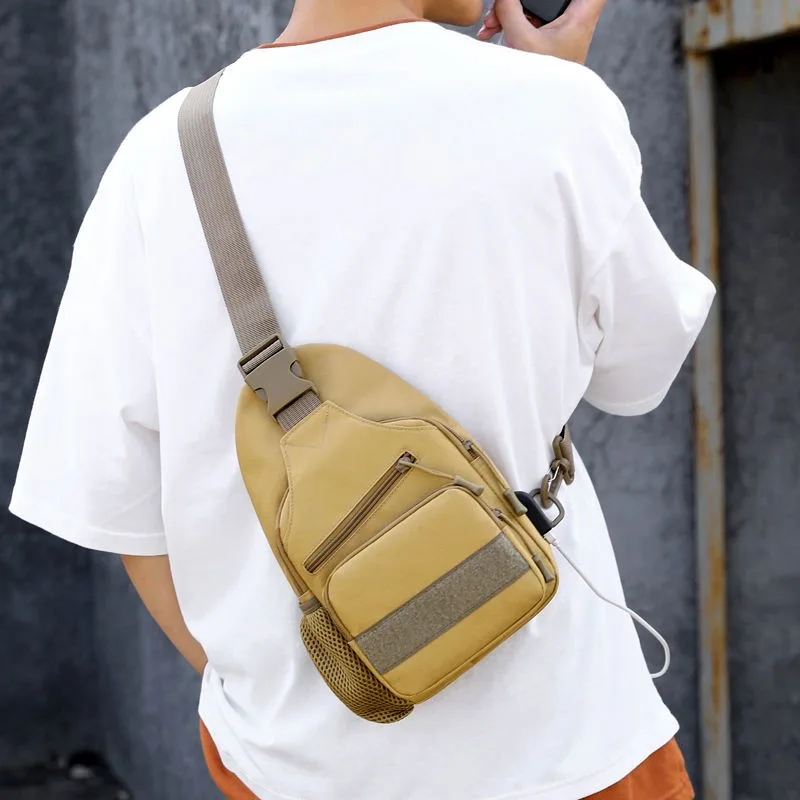 

Men Crossbody Chest Bag Multifunction Waist Bag Causal Pouch Outdoor Messenger Bags Anti Theft Mobile Phone Purse Grocery Bag