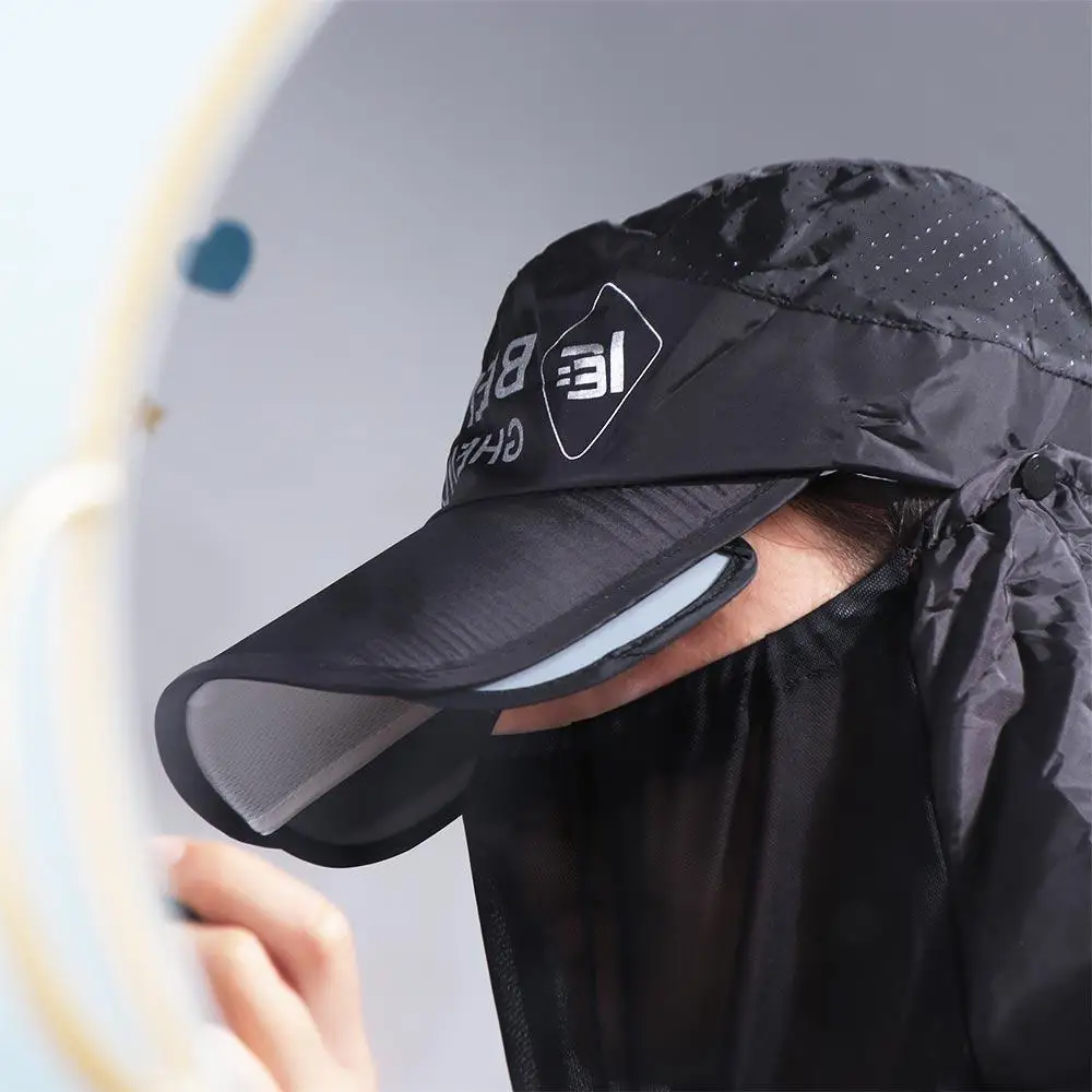 

Широкополая солнцезащитная шляпа Дышащая легкая панама с чехлом на шею Впитывающая влагу с шейным клапаном