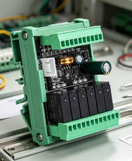 FX2N-14MR PLC Module 24VDC Relay Output with Base 8 Input 6 Output 2AD 0-10V Analog Input High Speed Counting for Electronics