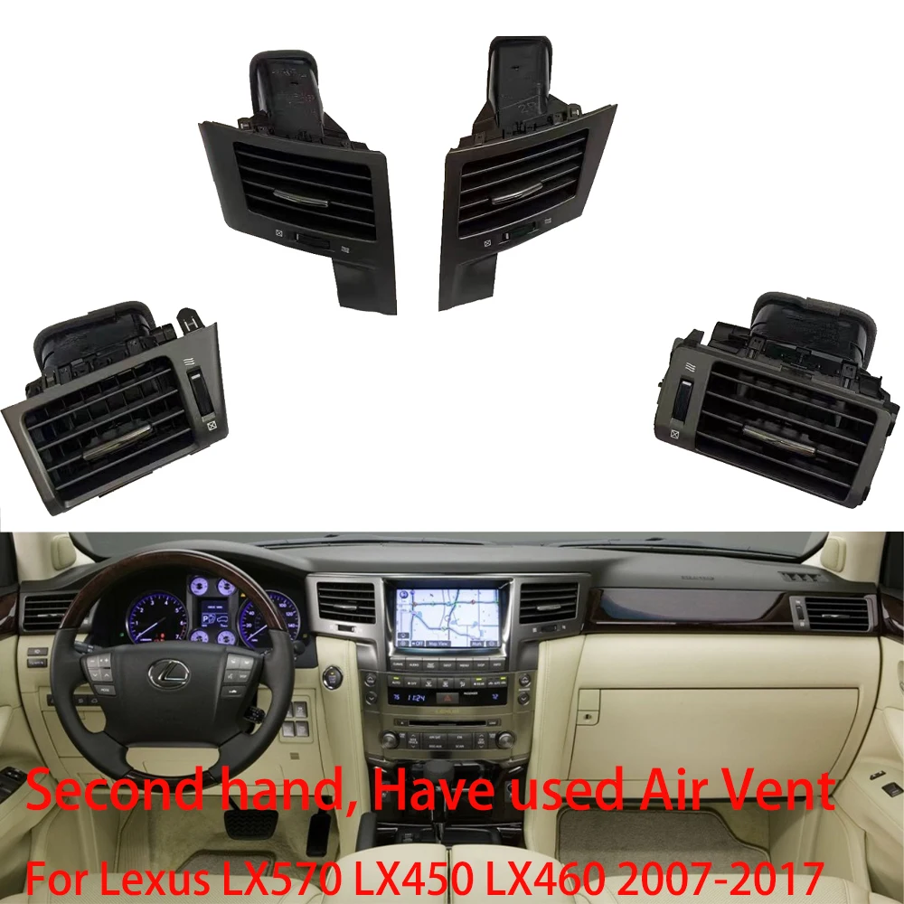 Second hand Old Air Vent For Lexus LX570 LX450 LX460 2007-2017 Dashboard Air Outlet Air Vent 5568060140,5560660080