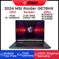2024 MSI Raider GE78HX Gaming Laptop 17 Inch 2.5K QHD 240Hz Screen Notebook i9-14900HX 32GB 2TB RTX4090 Gaming Netbook Computer