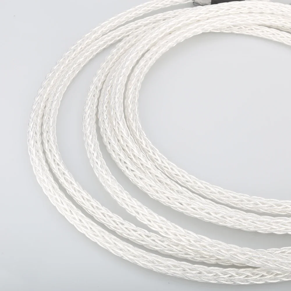 Cable de altavoz de alta fidelidad OCC chapado en plata pura de 8ag, Cable de altavoz de alta gama para amplificador y CD