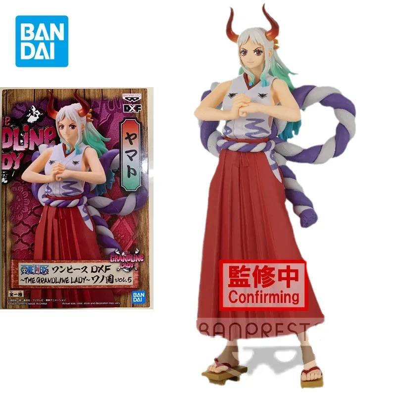 

Bandai Original One Piece Anime Figure DXF Yamato Action Figure Kaidou's Daughter Toys for Kids Gift Collectible Model Dolls