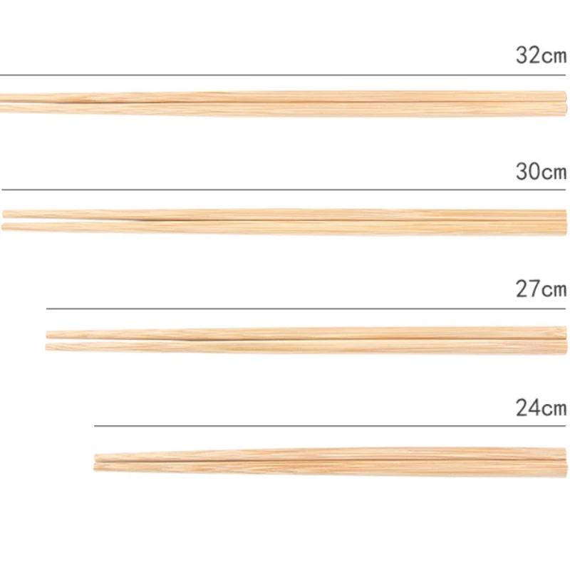 Bamboo Chopsticks Hot Pot Pauzinhos No Paint No Wax Household Tableware Chopsticks Pauzinhos Public Chopsticks Agregado Familiar