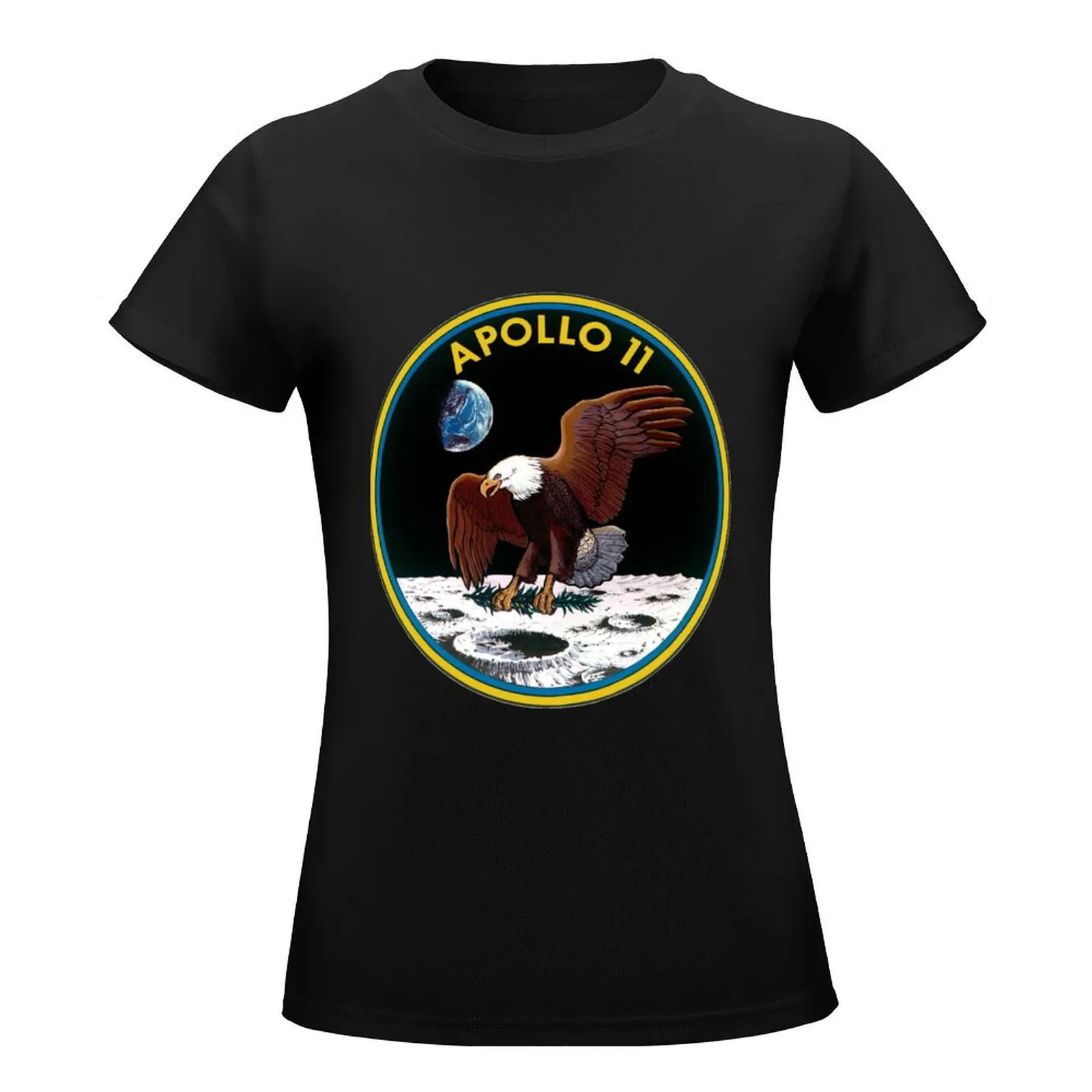 Apollo 11 Mission Logo T-Shirt kawaii clothes Blouse t shirt Women