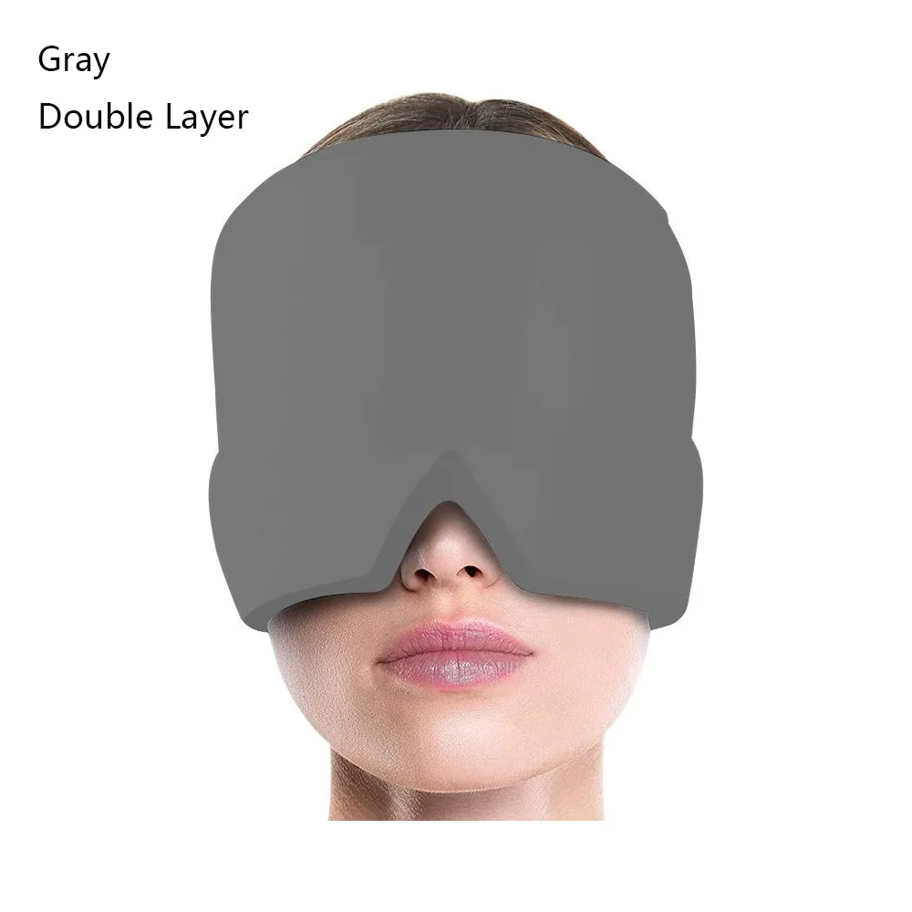 

Ледяной холодный компресс, гель, ледяная шапочка для шеи, носимая форма, облегающая шляпа для облегчения мигрени, однослойные шапочки для облегчения мигрени, массажер для головы