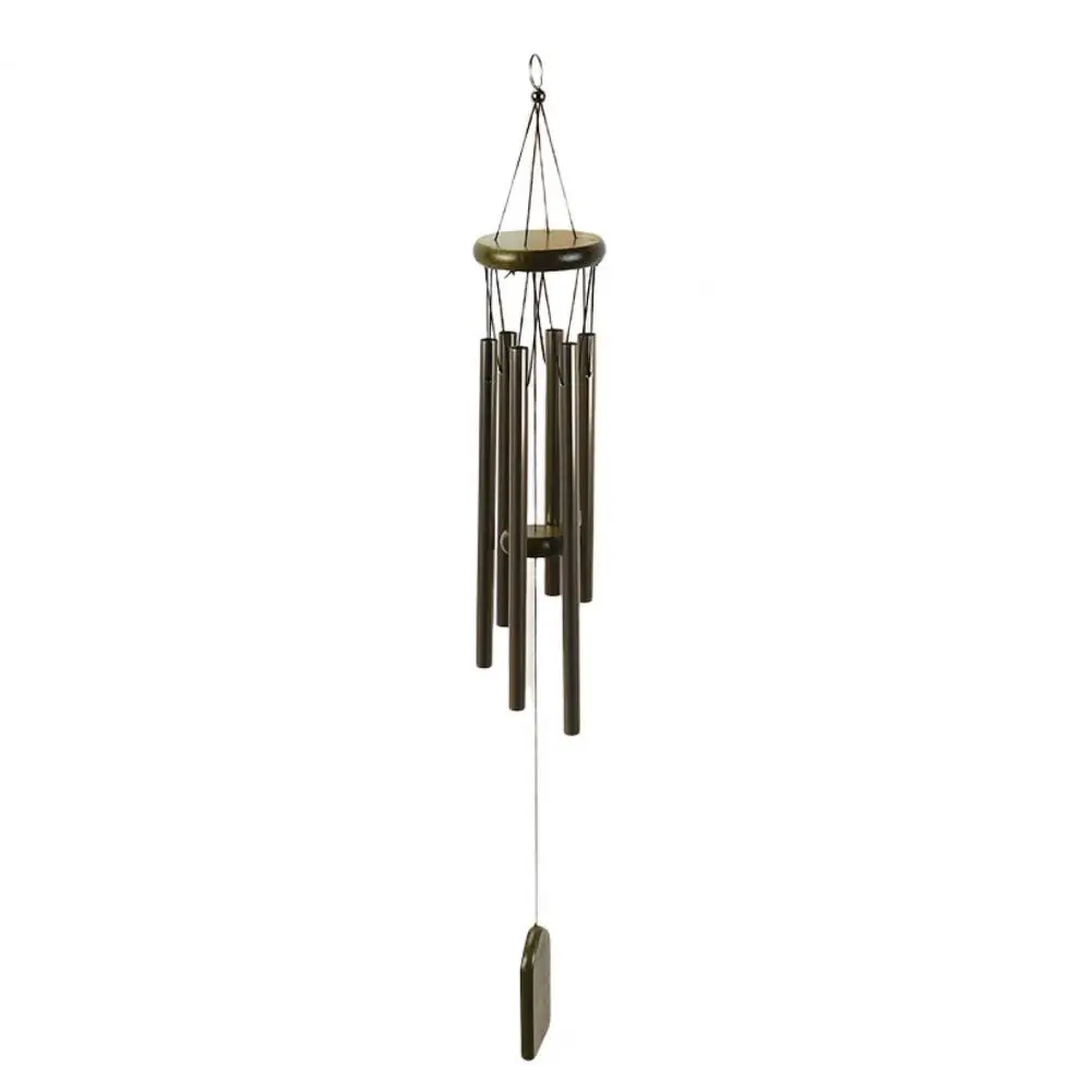 Hanging Windbell Fashion Reusable Wind Chime 6 Aluminum Tubes Design Hanging Windbell Pendant Home Decor