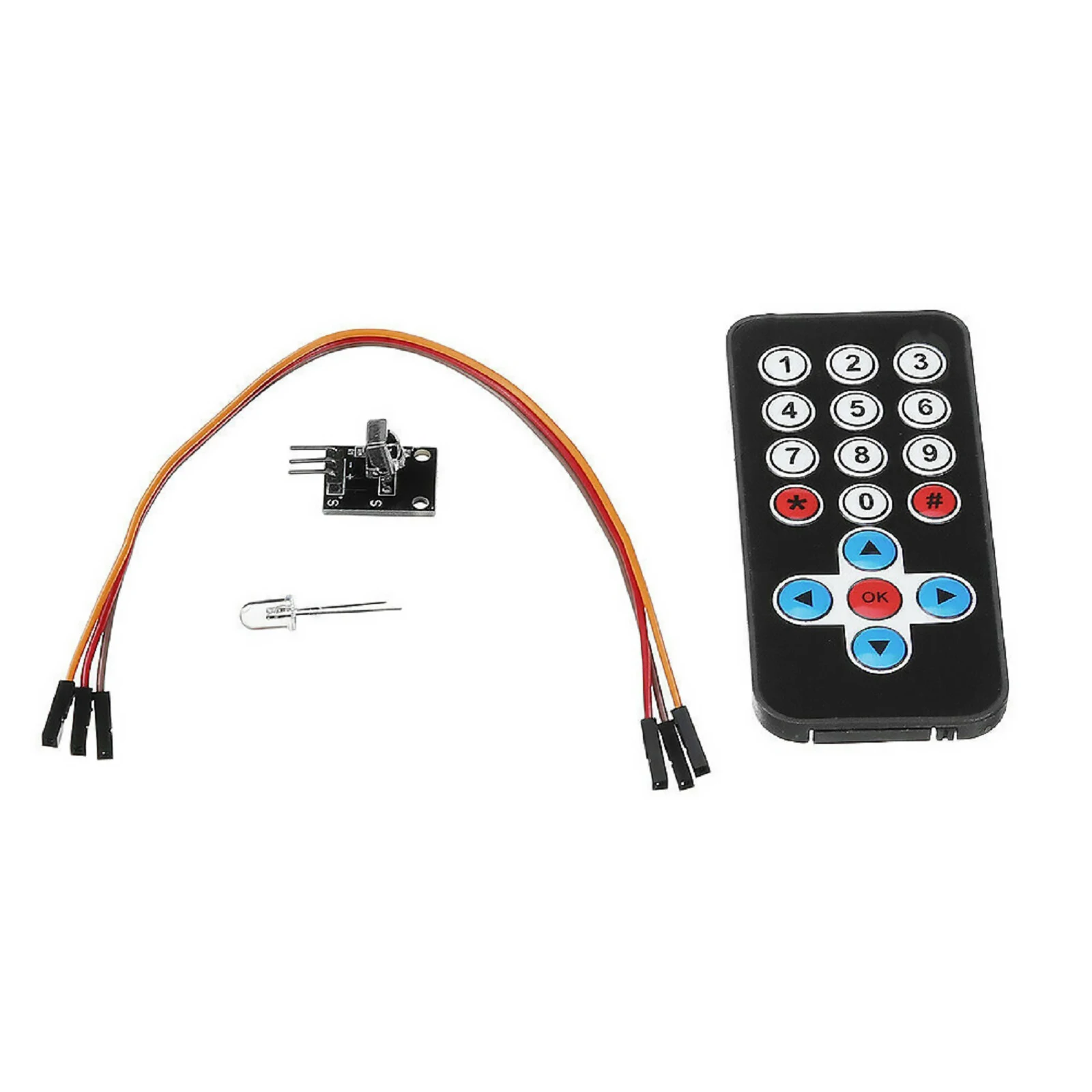 1 Set Infrared IR Wireless Remote Control Module Kits DIY Kit HX1838 For Arduino Mini Slim 38KHz IR Remote Control & Modules