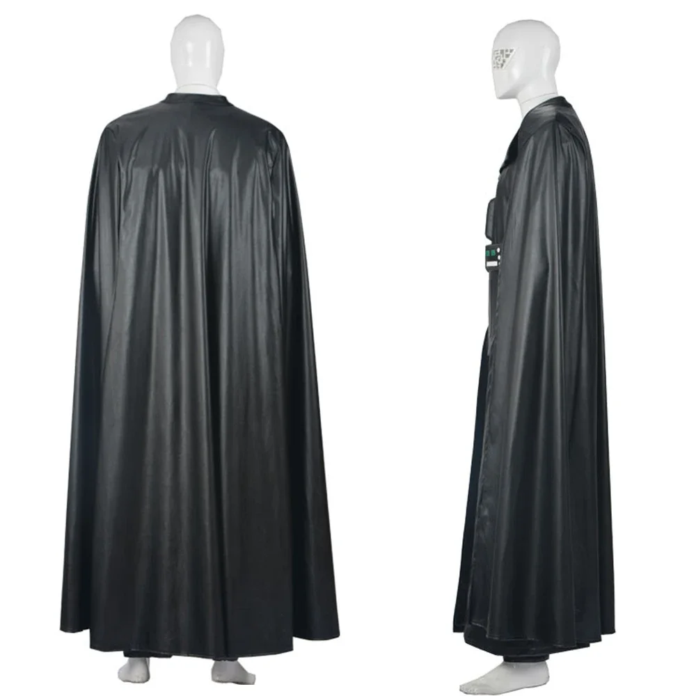 Darth Cos Black Vader Cosplay Outfits Anaking Costume Jedi Jumpsuit Vest Cloak Black Uniform Men Halloween Carnival Party Suit
