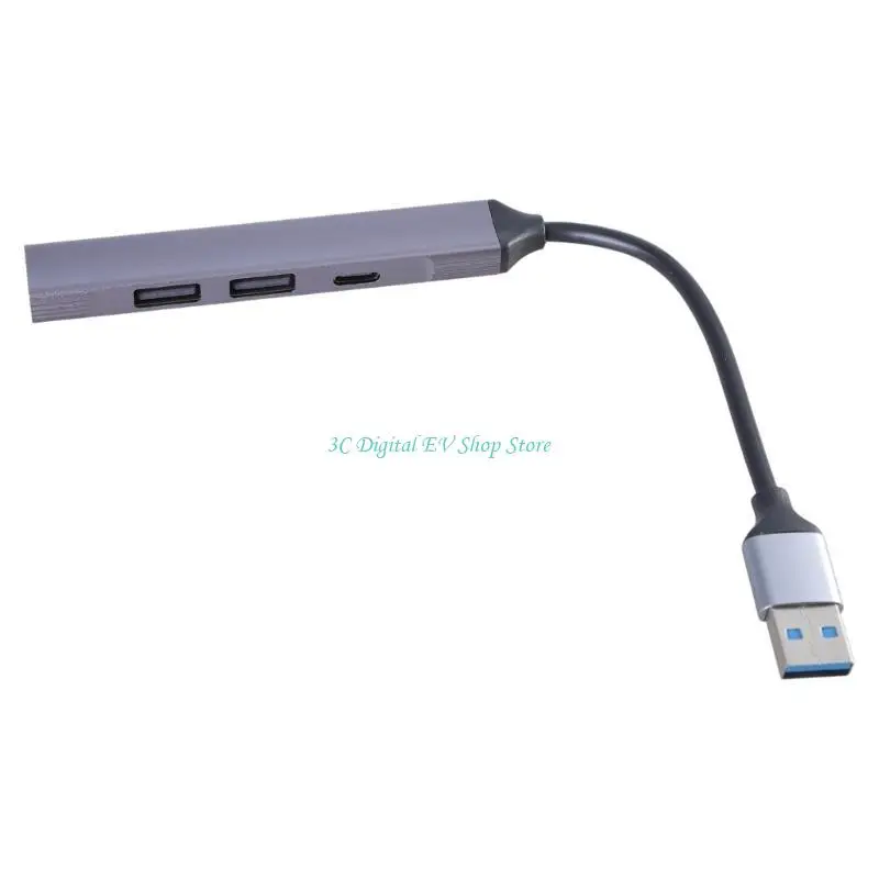 E74D Multiport USB Hub 4 in 1 Docking Station USB Adapter for Laptops and Tablets Mouse, Keyboard, and USB Devices