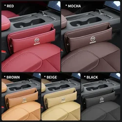 Multifunction Car Seat Gap Organizer Storage Box For Nissan X-trail Qashqai Note Juke Sentra Patrol Navara Micra Leaf Almera