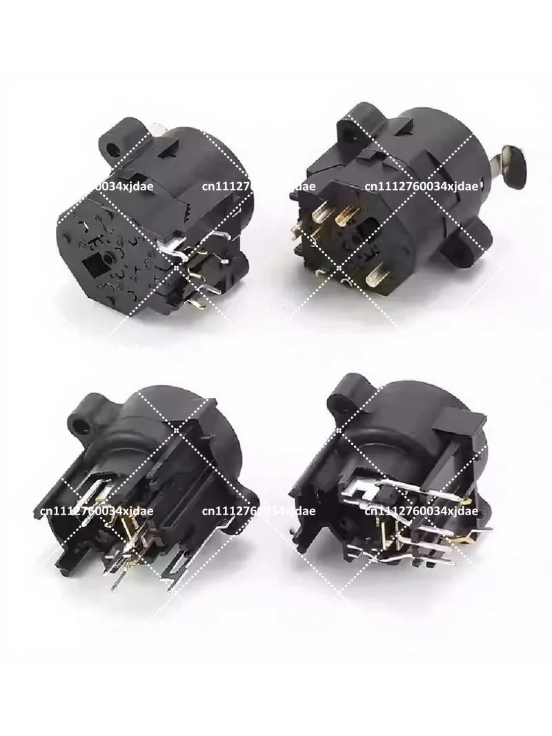 10pcs NCJ6FA-V 6.35mm TRS Stereo Jack Socket Dual-Purpose PCB Mount Female Connector