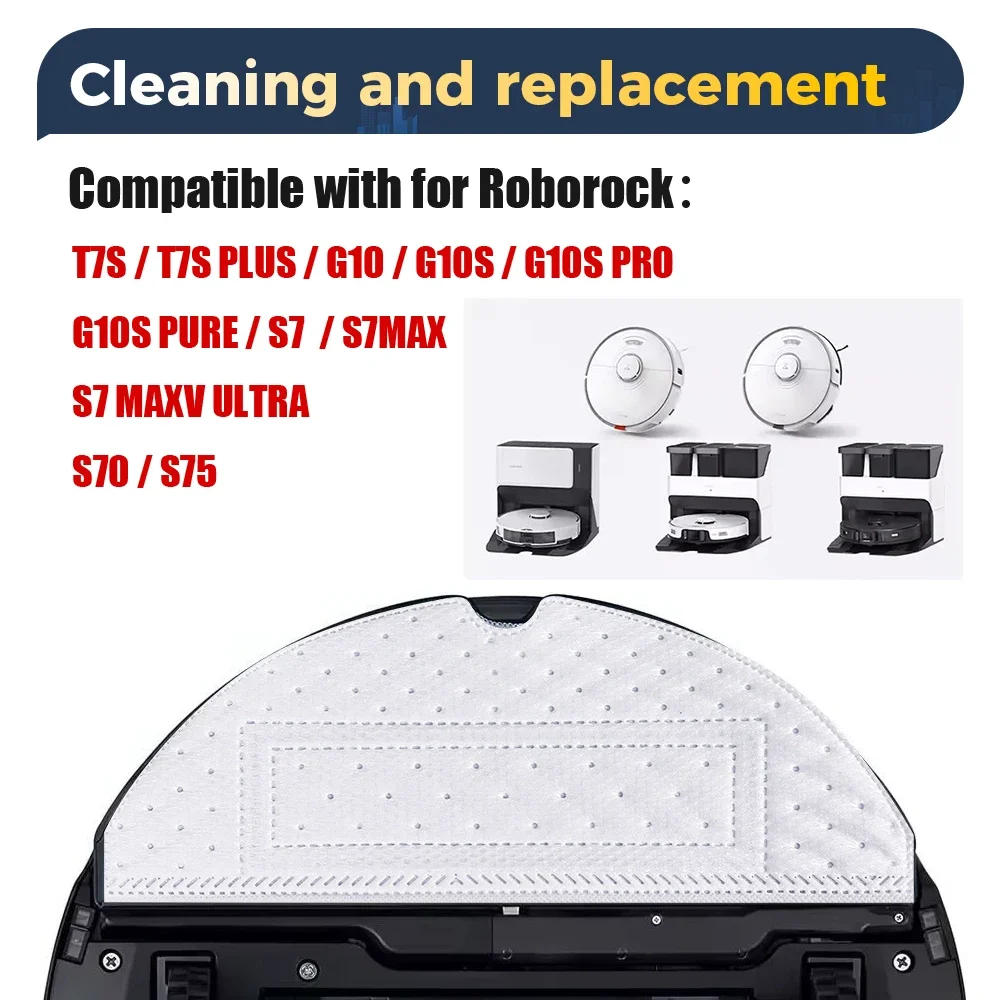 Panos de esfregão descartáveis para xiaomi roborock g10 g10s pro s8 s7 s70 s75 s7max t7s t8 plus robô aspirador acessórios kit