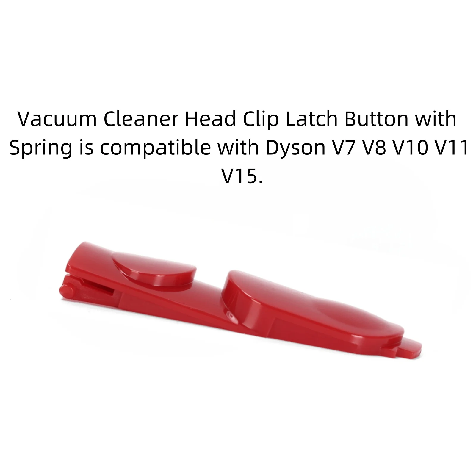 Ruimou 2Pcs Vacuum Cleaner Head Clip Latch Button With Spring 57.1x17.8mm Compatible With Dyson V7 V8 V10 V11 V15