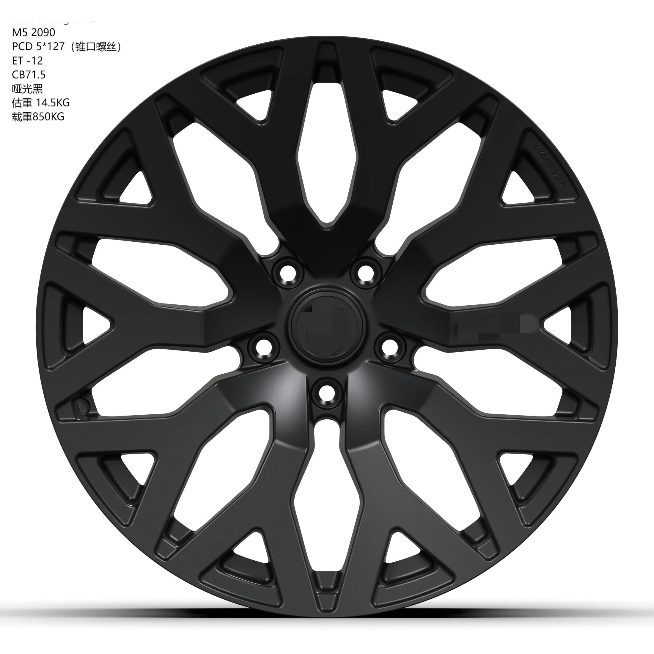 1 Pc Forged Wheels Concave Defender 5X165.1 5X127 5X114.3 Stain Black T6061 Alloy Forged Passenger Car Rims Wheels Forged Rims