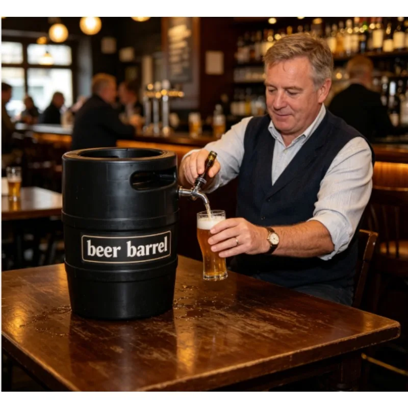 Hot salePortable Mini Plastic Beer Keg - Compact, Safe and Fresh-Keeping, Perfect for Home, Outdoor and Party Use，Custom Color C