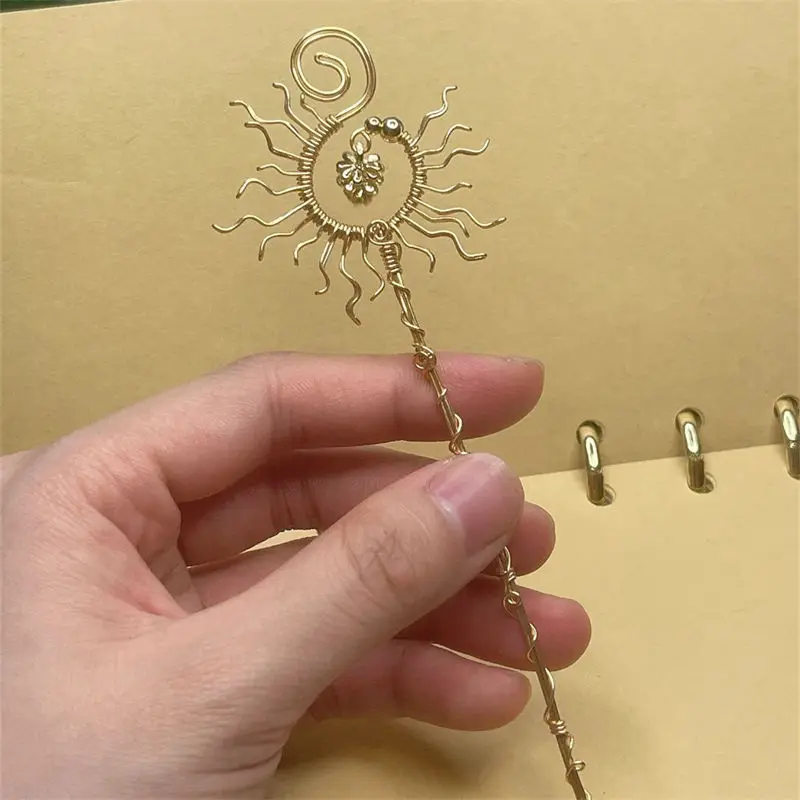

Solar System Pine Fruit Handmade Scepter Original Handmade Metal Winding Unique Personality Niche Advanced Creativity