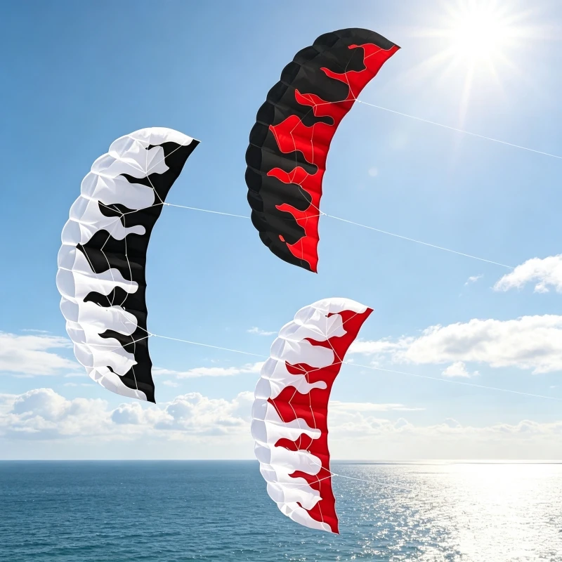 New Kites 200cm dual line stunt power kites for adults kites new beginner kitesurf  flame dancing squid toy Air bounce ikitefly