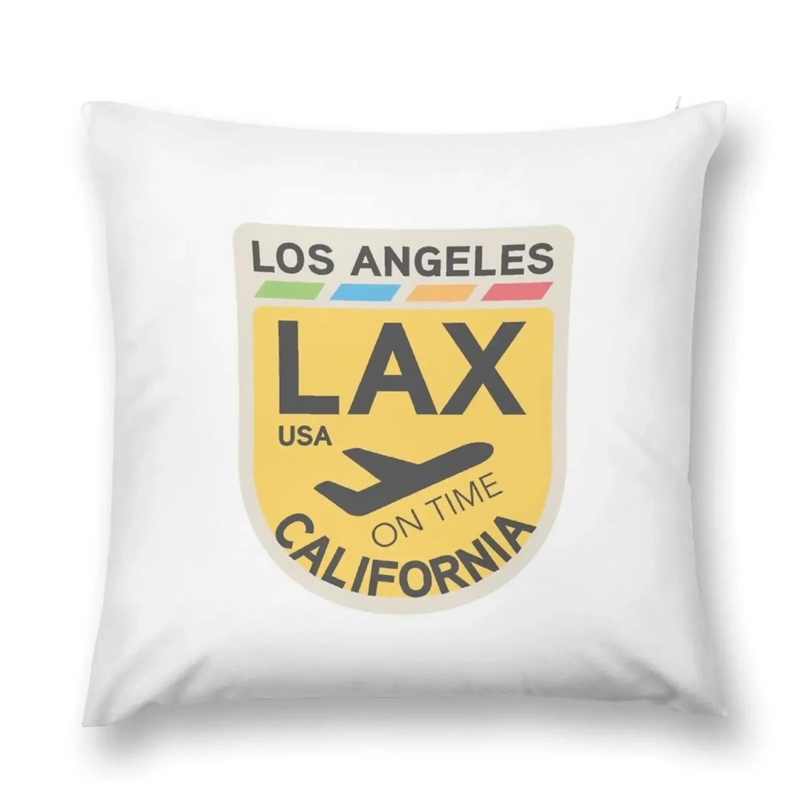 Los Angeles airport code v-colors 6 Throw Pillow luxury throw pillow covers Sofa Covers For Living Room pillow