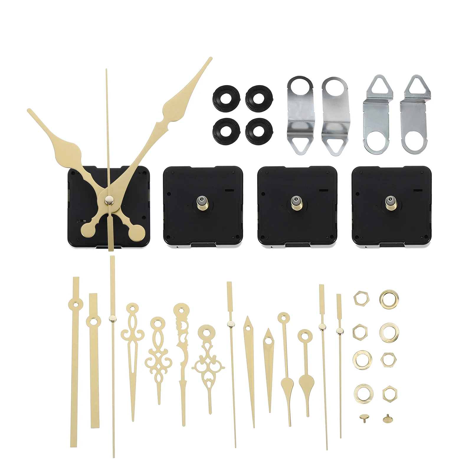 

4Sets DIY Clock Movement Set Exquisite Craftsmanship Sturdy Durable Quartz Parts Accessory Clock Pointers Parts