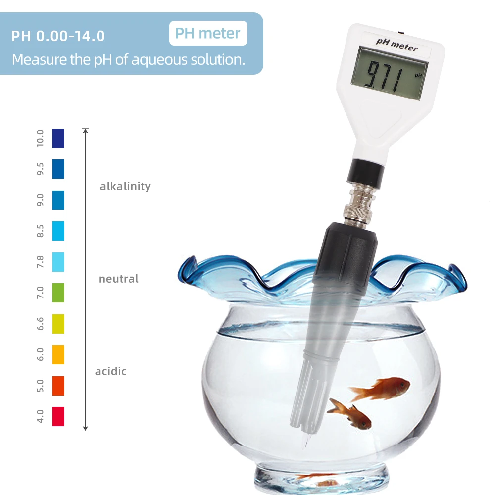 New Digital PH Meter Multipurpose Acidity Meter Pen Type PH Tester Soil Analyzer with ATC Backlight Display for Pool Aquarium