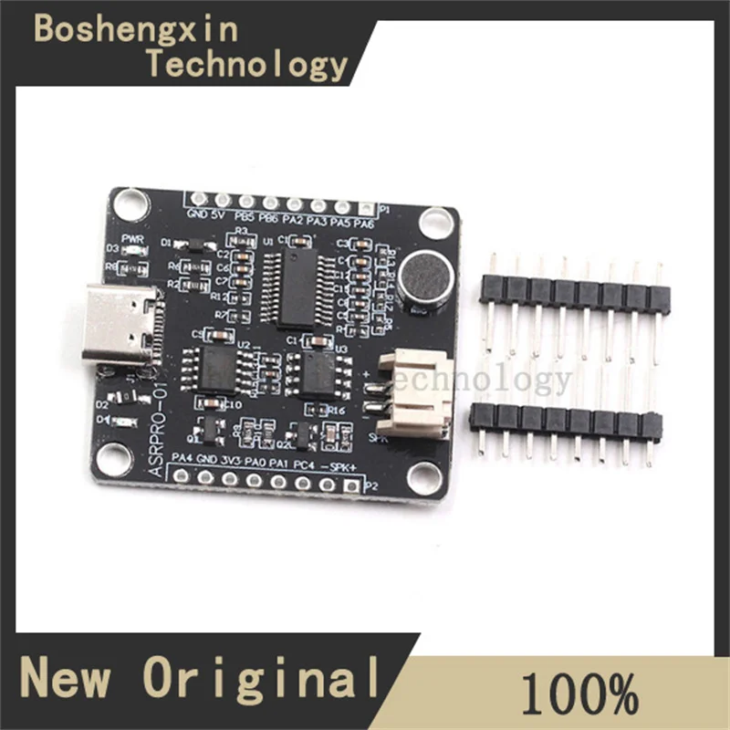 1 stks ASR PRO spraakherkenningsmodule seriële poort met één klik download AI offline stemontwikkelingsbord Tianwen leermodule