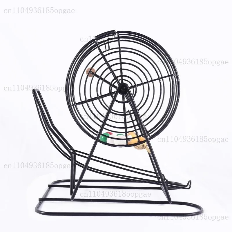 Super Large Metal Manual Lottery Machine Double Color Ball Lottery Machine, Lucky Big Turntable Fish Pond Shaking Ball