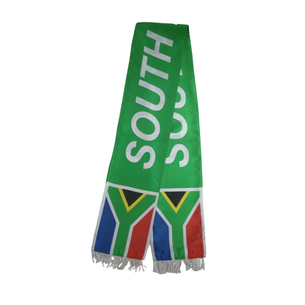 Flagnshow Directly Delivery 100% Stain Green South Africa Flags Scarf