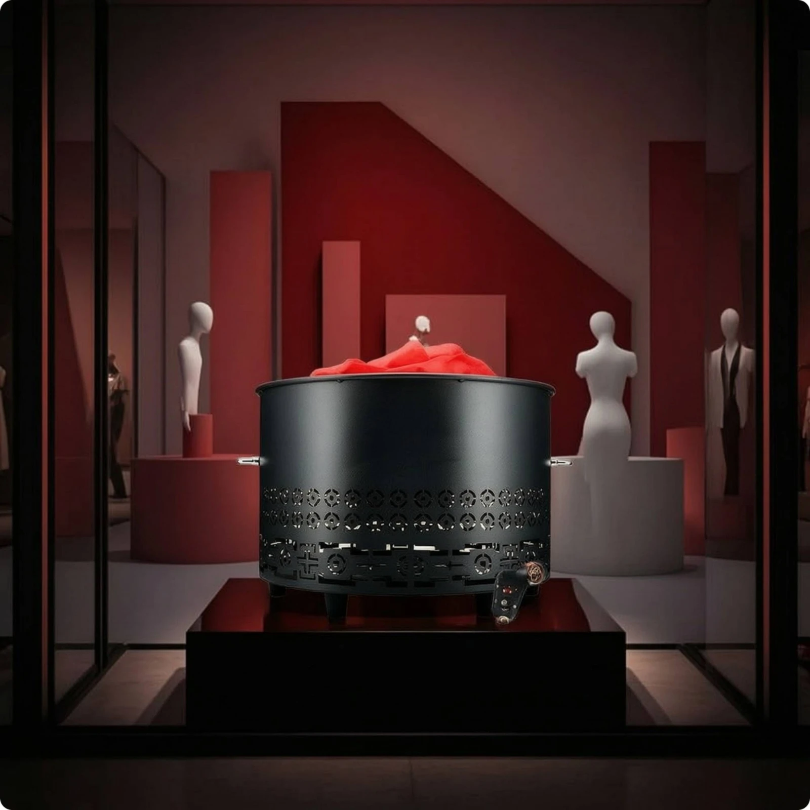 LED Flame Light with Metal Base Decorative Simulated Flame Light Faux Fire Lamp Stable Realistic for Clubs, Lounges