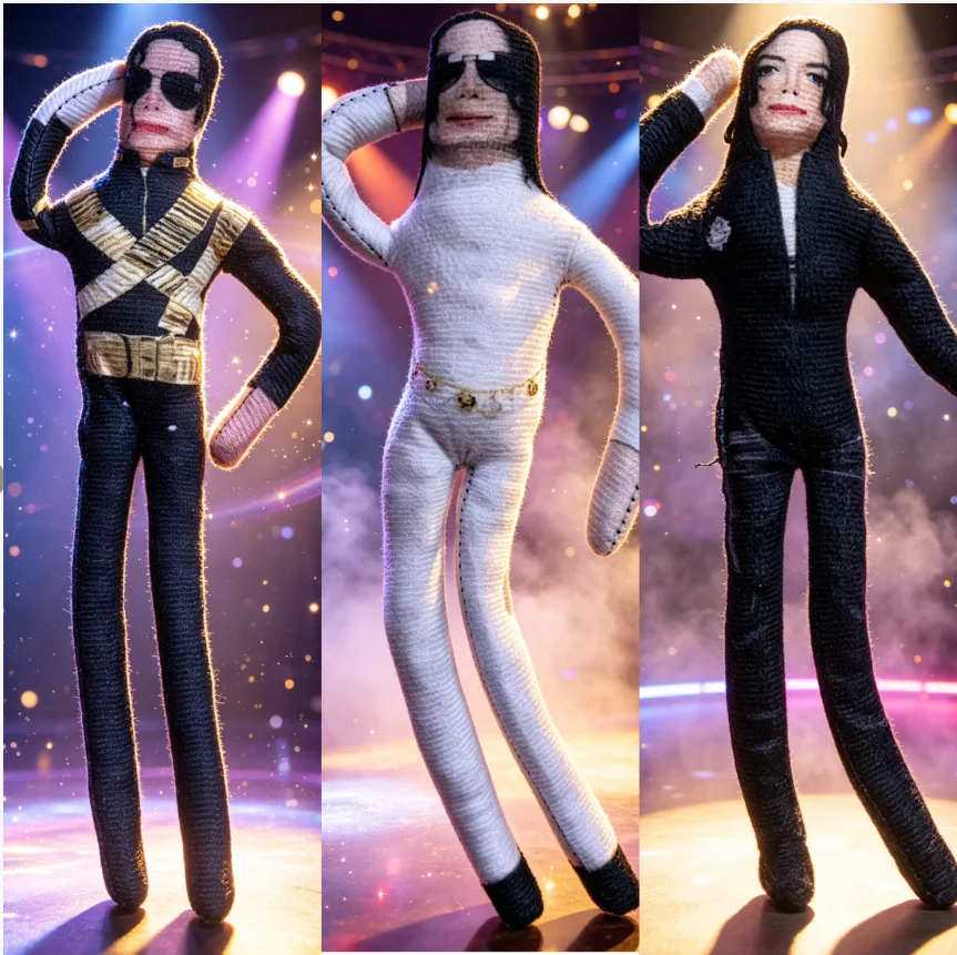 Michael Jackson Bewegliche Gelenk-Plüschpuppe Anime Cosplay Requisite Actionfigur Heim-Raumdekoration Sammlerstück Geschenk für Fans
