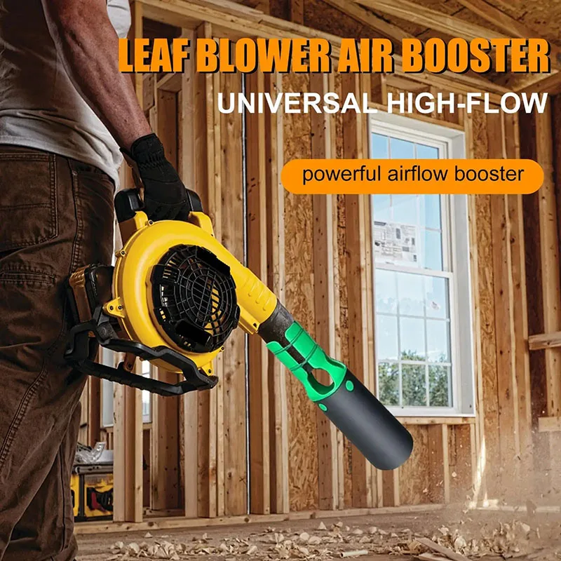 

Universal Leaf Blower Air Booster - Easy Install Nozzle, Airflow Accelerator for Cordless Blowers, Yard Cleanup