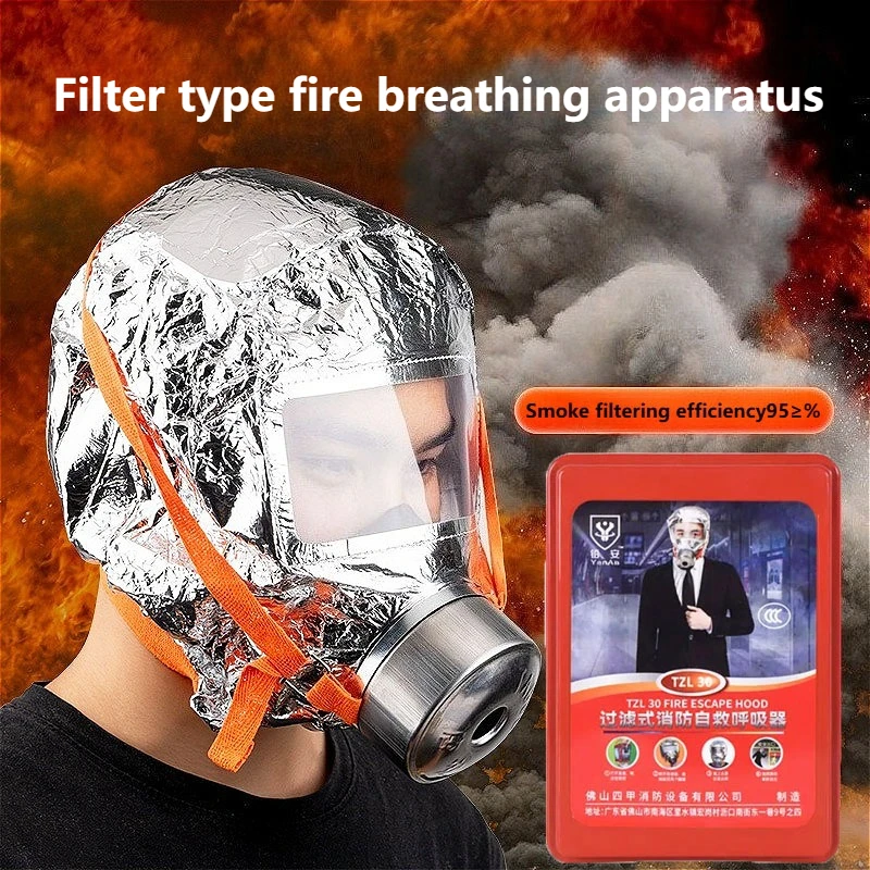 Fire Breathing Apparatus Filter Type Fire Breathing Apparatus Smoke Filtering Products Safety Protective Mask Safety Accessories