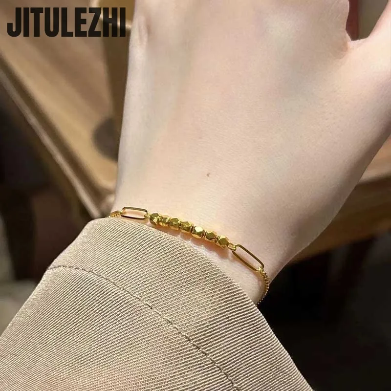 18K سوار الذهب للنساء ، كسر الفضة سوار للفتيات ، تصميم فاخر ، الصيف المجوهرات ، غرامة مجوهرات الزفاف