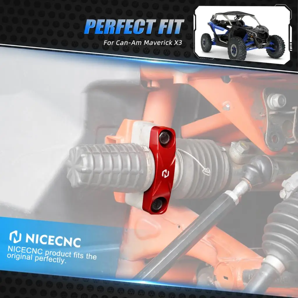 NICECNC for Can-Am Maverick X3 2017-2021 UTV Reinforce Steering Rack Mount Plate for Can Am x3 4x4 XMR XRC DS XDS XRS Turbo DPS