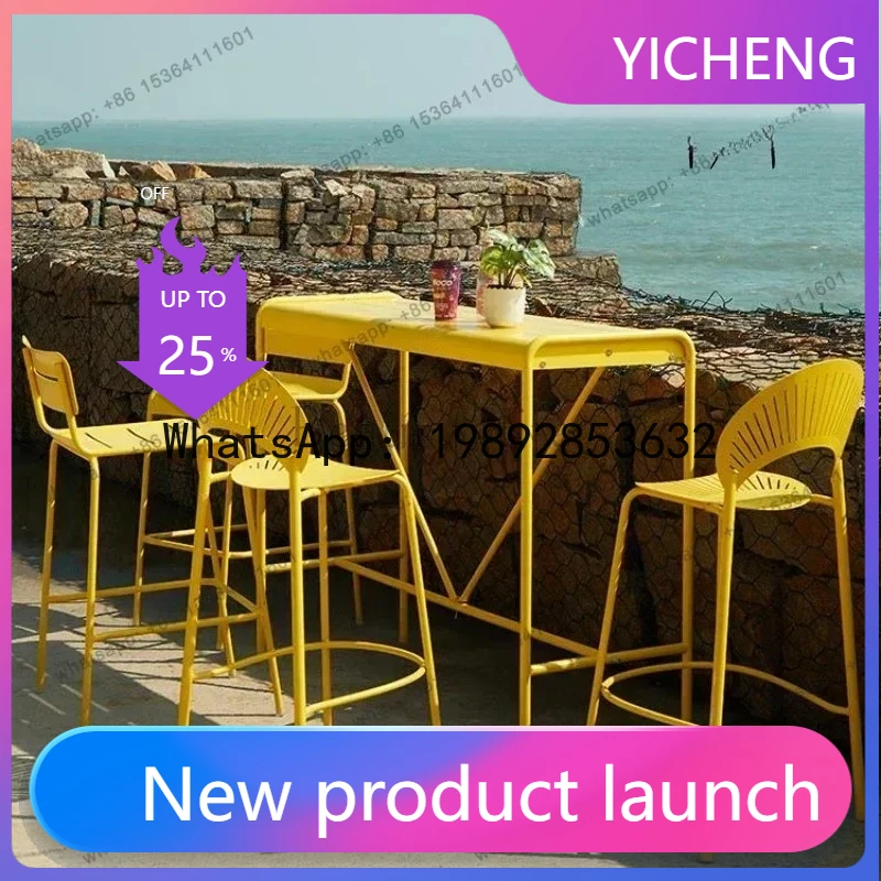 

Organizer Fashion Bar Chairs Outdoor Minimalist Lounge Waiting Bar Chairs Metal Modern Restaurant Banqueta Unique Furniture