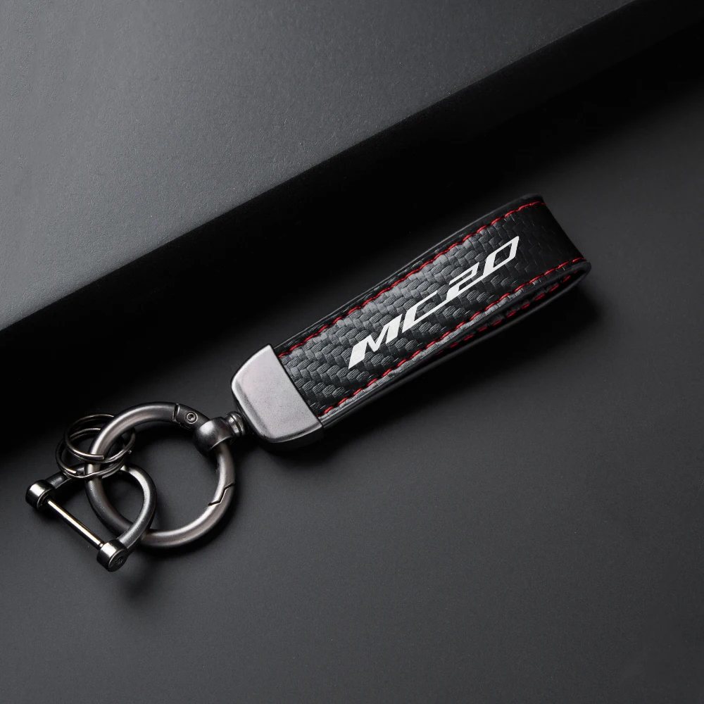 Car Keychain Strap Key Chain Rope Ring Lanyard Holder Decoration Accessories For Maserati Logo Mc20 Ghibli Levante Quattroporte