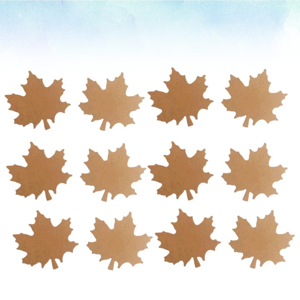 100 قطعة من ورق الكرافت علامات الهدايا علامات معلقة عتيقة لخريف الخبز مخزن ديكور حبل القنب ثقب مثقوب مسبقًا وشملت ورق المكتب #1